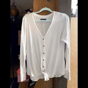 Abercrombie waffle knit top